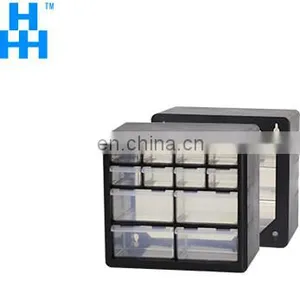 Manufacturers Simple Hard Injection Molded Plastic Tool Case With 18 Storage Drawers thumbnail-3