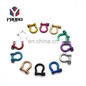 Fashion High Quality Metal Stainless Steel Screw Pin Bow Shackle thumbnail-5