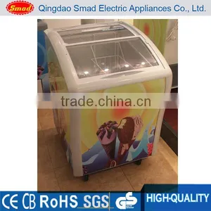 300L Ice Cream Freezer Glass Door Freezer Display Freezer thumbnail-5