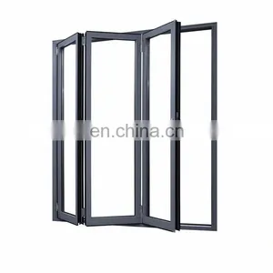 Hot Sales High Standard Aluminium Transparent Partition Soundproof Insulated Accordion Malaysia Patio Pella Room Divider Glass thumbnail-1