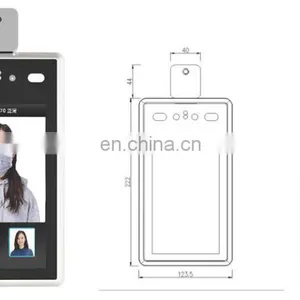 Factory Price Wholesale 1080P Measurement Thermal Attendance Phone Security Access Control Face Recognition Camera System thumbnail-3