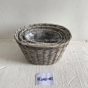 Natural Willow Basket Cheap Rattan Flower Baskets Cheap Price Wholesale thumbnail-1