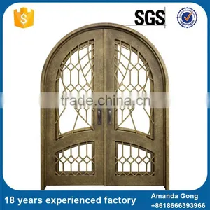 China New Product Wrought Iron Door Grill Design Designs thumbnail-6