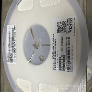 CC0603KRX7R9BB104 YAGEO Multilayer Ceramic Capacitors MLCC - SMD/SMT 50 V 0.1uF X7R 0603 10% thumbnail-1