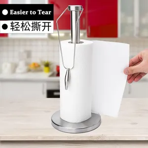 Kitchen Stainless Steel Non-overturned Tissue Holder Hanging Beads Vertical Fork Hip Tissue Holder thumbnail-5