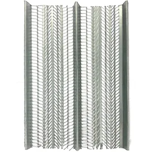 Modern Galvanized Steel Stainless Steel Sheet Paper Back Rib Lath Metal for Roofing Flooring Wall Plastering Factory Price thumbnail-1
