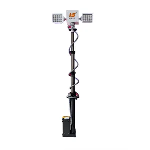 Hydraulischer vertikaler Teleskop-LED-Leuchtmast mit 360°-Drehung und 8-m-Reichweite thumbnail-5