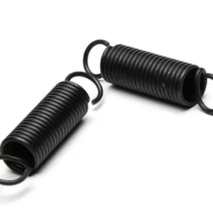 Custom Spiral Spring Stainless Steel Black Coating Double Hook Tension Spring thumbnail-1