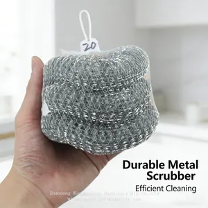 Premium Galvanized Steel Cleaning Ball Long-Lasting Abrasive Kitchen Tool thumbnail-4