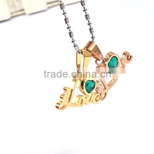 Custom Stainless Steel Pendant Necklace Stone Pendant Models thumbnail-2