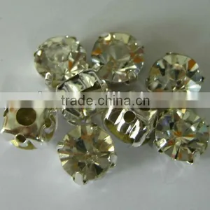 REAL RHINESTONES W/PRESETTINGS 7MM CLEAR CRYSTAL 20PCS thumbnail-1