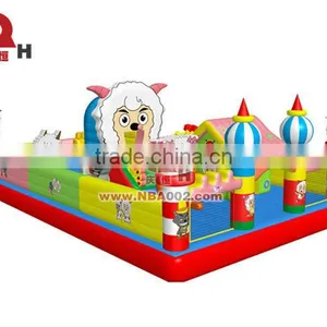 QHIC17 Amusement Park Outdoor Inflatable Bouncy Castle for Kids thumbnail-1