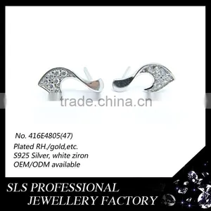 Fashion Cartilage Piercing Earring Simple Light Weight Stud Earring for Little Girls Wear With Butterfly Push Back Earring Stud thumbnail-2