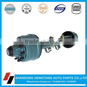 Semi Trailer Inboard Rear Drum Brake Axle, American and German Truck Parts Axle Series thumbnail-1
