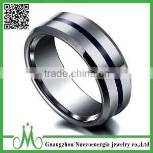 High Quality Men Tungsten Jewelry Factory Price Sale Tungsten Fashion Ring Design thumbnail-1