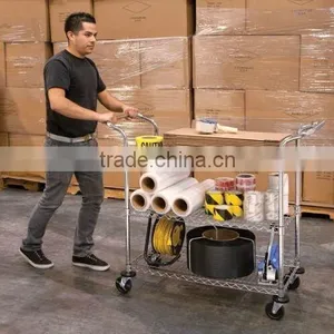NSF Approved 3 3-TIER WIRE KITCHEN CART thumbnail-4