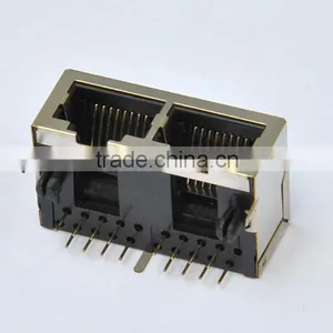 RJ45 1*2port Modular PCB 10p Connector/Jack thumbnail-1