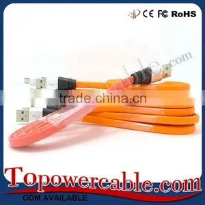 Flat Micro Male Usb2.0 To Male Usb Cable For Samsung S7 thumbnail-1