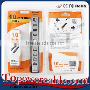 High Speed Mobile Phone Multiple 10 Ports Usb Hubs Powered Made In China thumbnail-6