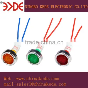 10mm Led Indicator Lights Mounting Panel Hole Red Green With CE RoHS Certisficate thumbnail-1