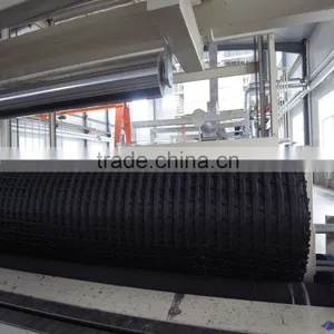 600-600KN/M Drainage Protection Kintted Polyester Geogrid thumbnail-4