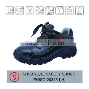 Light Surface Buffalo Leather Safety Shoes China Made Work Shoes 8093 thumbnail-1