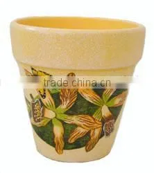 Terracotta Indoor Mini Vase by Hand Painted thumbnail-1