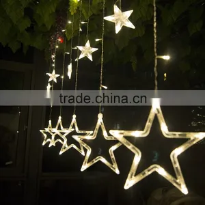 Star Curtain Lights LED Christmas Lights Party Wedding Led Night Lighting thumbnail-3