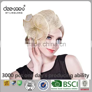 Hair Sinamay Fascinator Hats for Women Sinamay Church Hat Supplier's Choice thumbnail-2