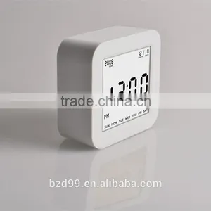 New Design Promotional Smart Digital Rotation Control Functions Auto ISO Night Light Bedside Electric Desk Calendar Clock thumbnail-4