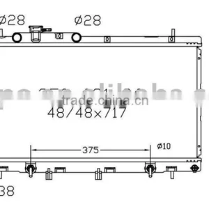 Auto Radiator(suitable For: Legacy/Outback 00-05; Caravan 3.0L 6cyl DPI: 2465 AT) thumbnail-1
