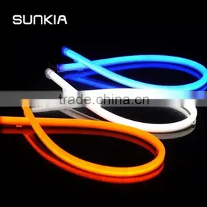 30cm 45cm 60cm 85cm Dual Color Yellow White Auto Flexible Led Drl Daytime Running Light thumbnail-1
