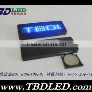 (Direct Manufacter)Led Scrolling Message Card for Hotel Worker Use ,waiters Led Name Badge,Programmable LED Scrolling Name Tag thumbnail-1