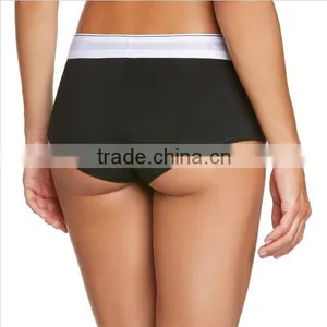 Professional OEM Women Sports Bra & Boyshort Underwear;Practice Swimming Bralette Bikini Tube Bra Custom Logo thumbnail-6