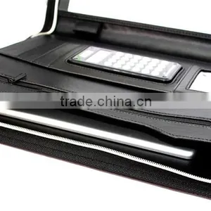 A4 Business Folder Leather/PU Fashionable Cheap Leather Portfolio/ Travel Portfolio Bulk Buy thumbnail-3