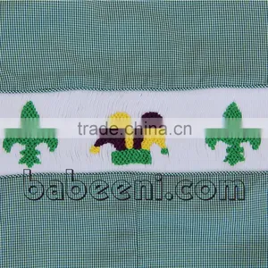 Mardi Gras Smocked Longall for Baby Boy thumbnail-2