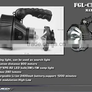 Multifunction Handhold Li-ion Rechargeable R2 3W Led Camping Light thumbnail-2