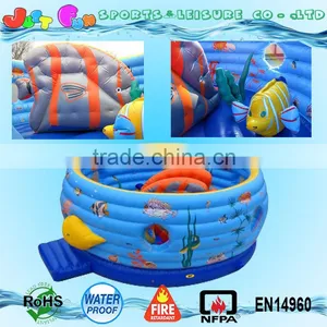 Sea World Bouncing Castle Inflatable for Toddler,fish Inflatable Jumping Castle Big Inflatable Bouncer Castle for Kids thumbnail-1