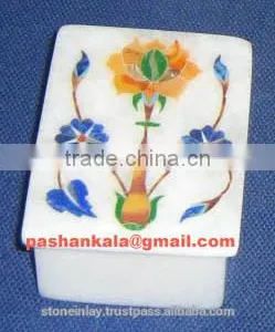 Marble Inlay Jewellery Box, Marble Inlay Box thumbnail-1