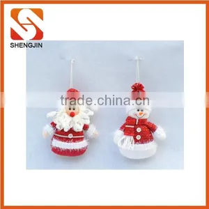 SJ-6586 14 " Hot Selling Christmas Fleece Decoration Santa Doll Hangging thumbnail-3