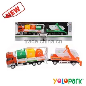 Alloy 1:50 Scale Model Garbage Truck Toy for Kids thumbnail-1