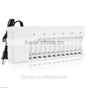 12 Bay/Slot Smart Battery Charger for AA AAA NiCd NiHM Rechargeable Batteries thumbnail-1