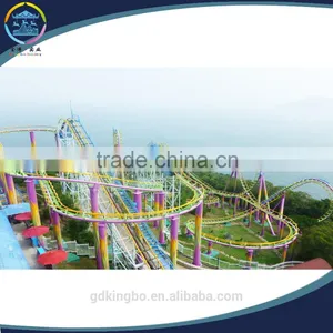 Amusement Park Ride 24-seat Six-ring Roller Coaster thumbnail-2