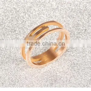 2016 Latest Fashion Ip Plated Gold Ring With Good Quality thumbnail-3