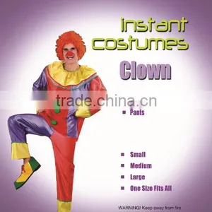 Halloween Funny Adult Men Clown Fancy Dress Mascot Costume thumbnail-1