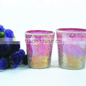 Mosaic Glass Candle Holder With Owl Design thumbnail-1