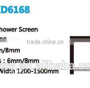 Straight Aluminum Frame Sliding Shower Door (KD6168) thumbnail-2