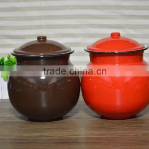 Pantone Color Enamel Cooking Pot, Flower Pot,tea Pot thumbnail-1