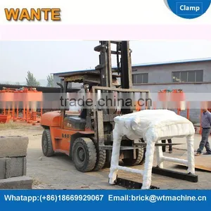 WANTE MACHINERY 3t Diesel Forklift Truck With Block Clamp From China Supplier thumbnail-2