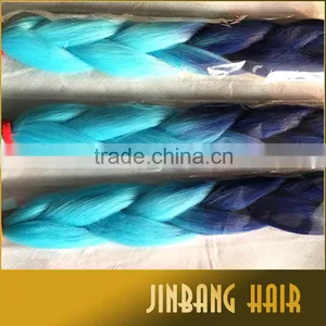High Quality 100g 24inch High Temperature Synthetic Hair Ombre Jumbo Braid thumbnail-3